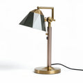 lamp met geometrische kap in bronskleurig metaal 30 x 15 x 45cm